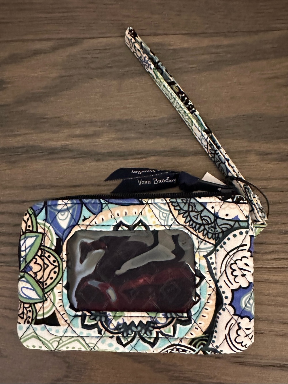 Vera Bradley RFID Zip Top ID Case NWT